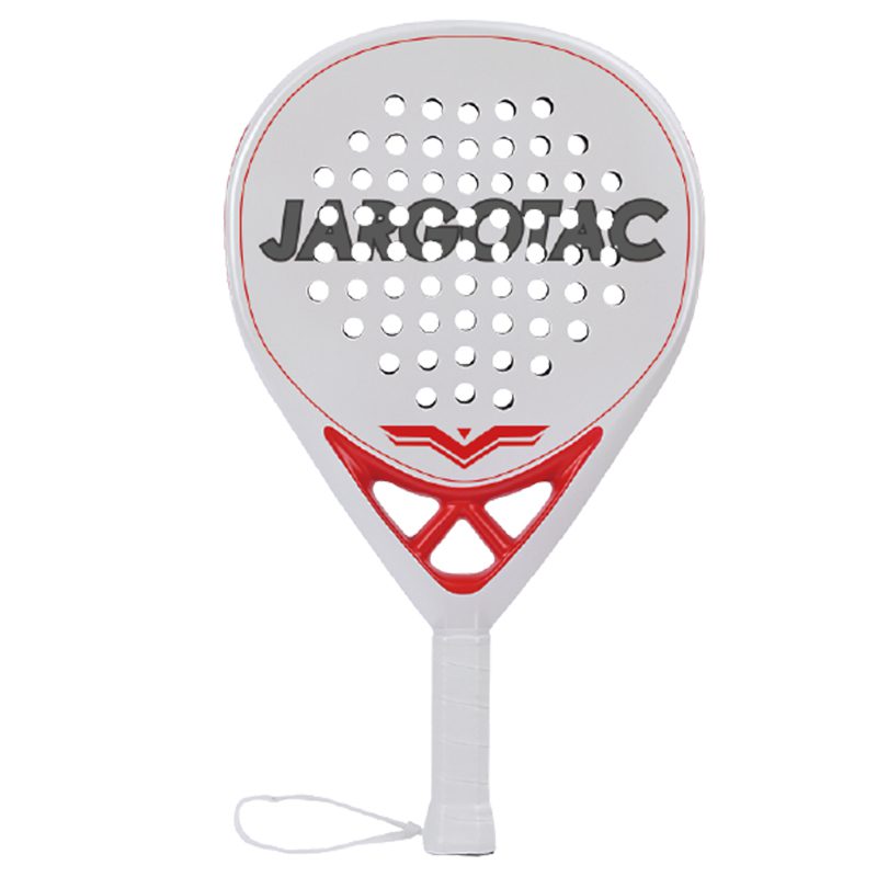 White Paddle Racket Professional Custom Padel Rackets High Quality Sports Paddle Racket ...
